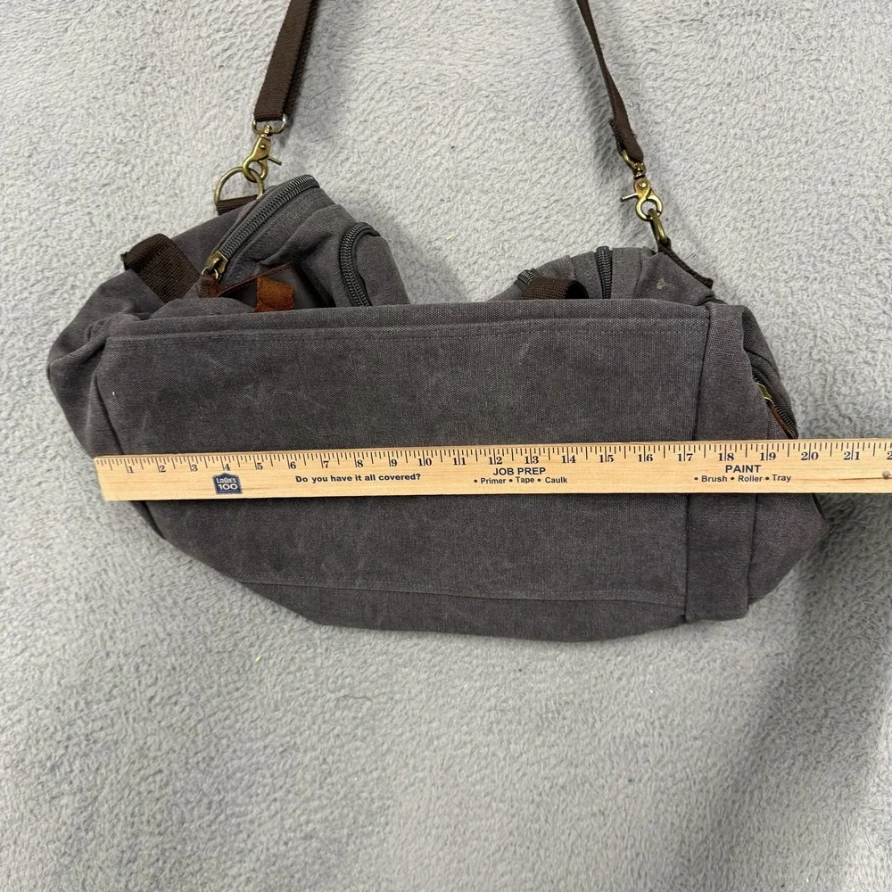 Kemy's Gray Canvas Duffel Bag Mens 20